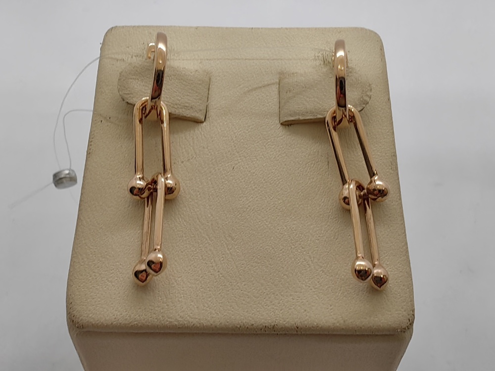 СЕРЬГИ БЕЗ КАМНЯ (Au 585)