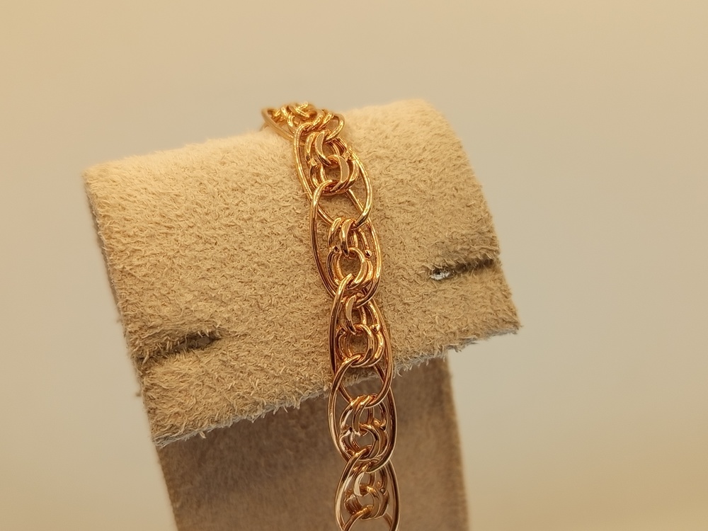 БРАСЛЕТ ПУСТОТЕЛЫЙ Нона бисмарк (Au 585)