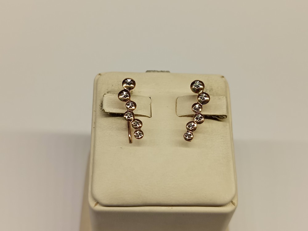 СБКМ585 СЕРЬГИ БЕЗ КАМНЯ (Au 585)