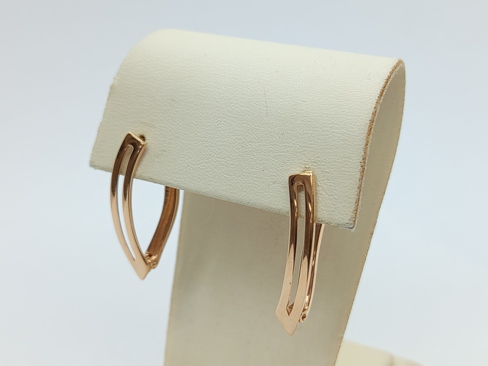 СБКМ585 СЕРЬГИ БЕЗ КАМНЯ (Au 585)