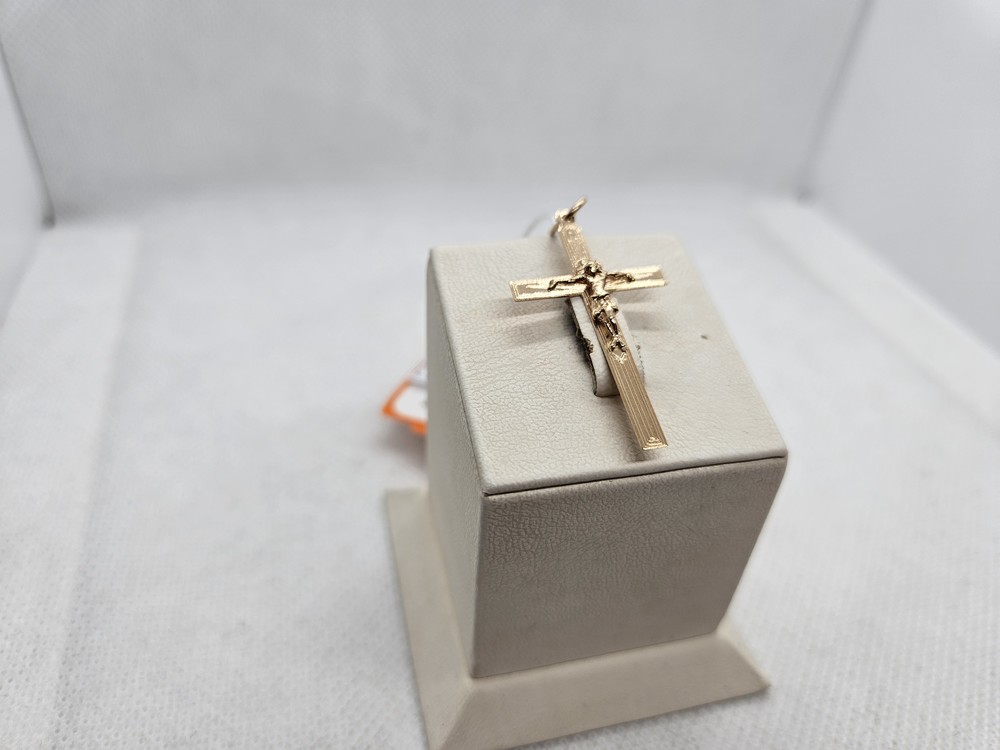 ПОДКБК585 ПОДВЕСКА КРЕСТ БЕЗ КАМНЯ (Au 585)