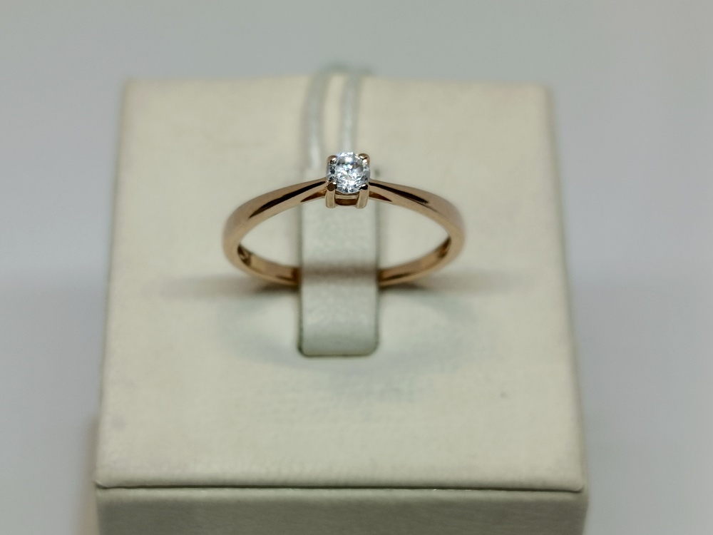 КОЛКМ585 КОЛЬЦО С КАМНЕМ (Au 585)