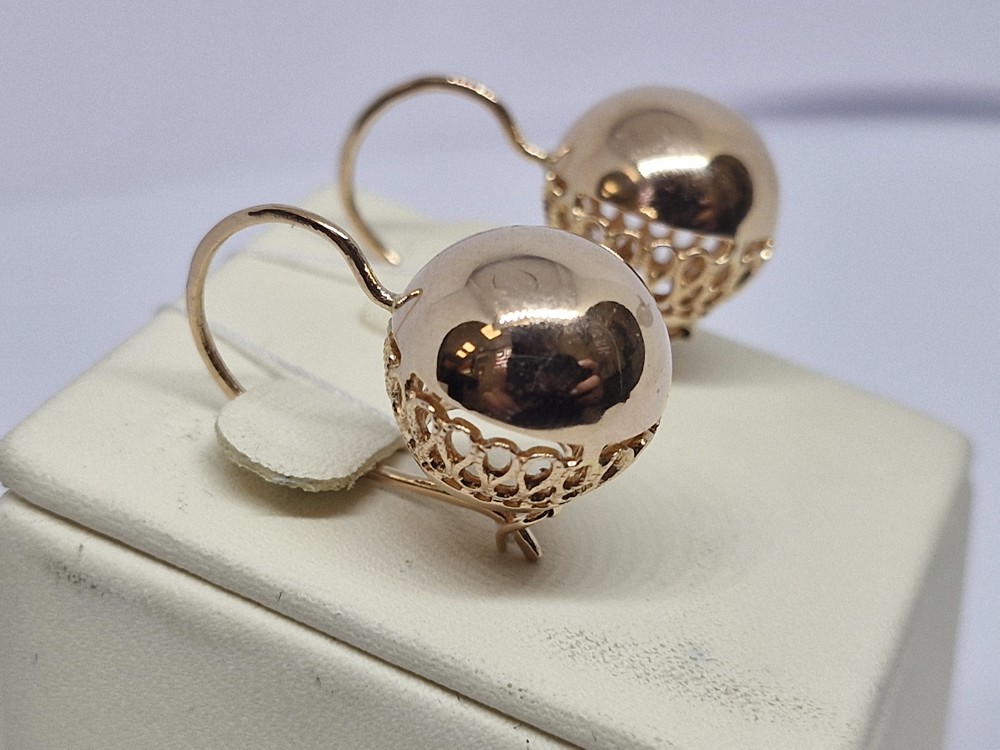 СБКМ583 СЕРЬГИ БЕЗ КАМНЯ (Au 583)