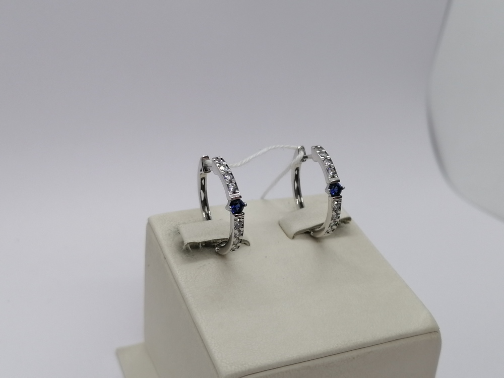 СКМИ585 СЕРЬГИ С КАМНЯМИ (Au 585)