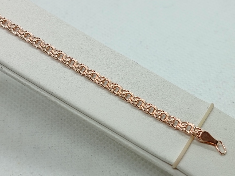 БРАСЛЕТ ПУСТОТЕЛЫЙ Бисмарк (Au 585)