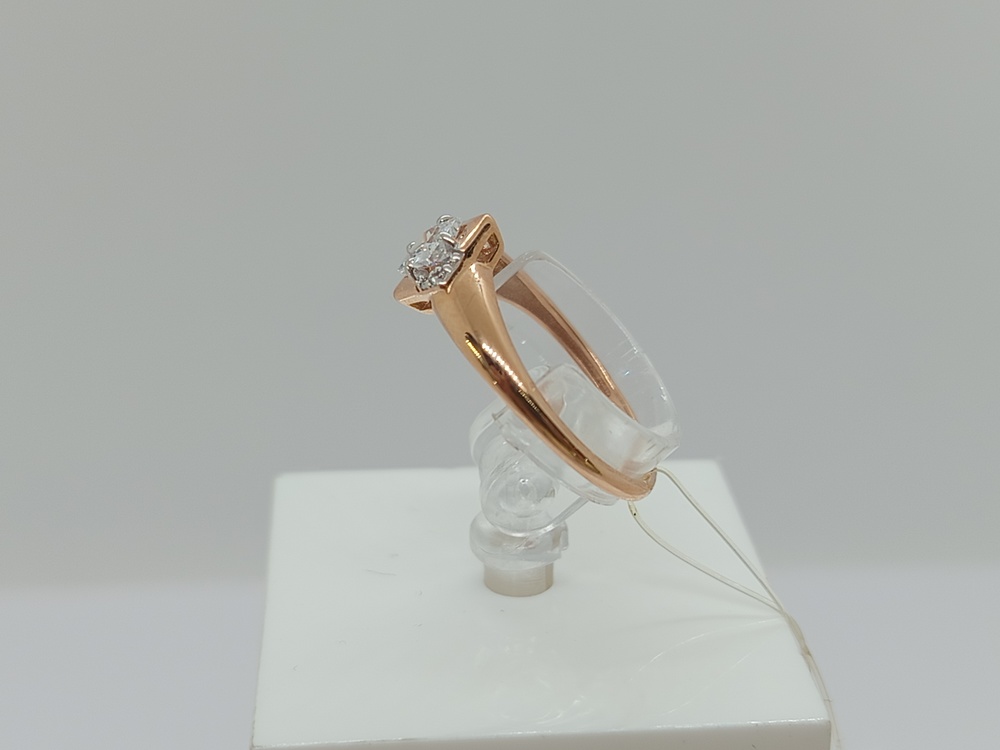 КОЛЬЦО С КАМНЯМИ (Au 585)