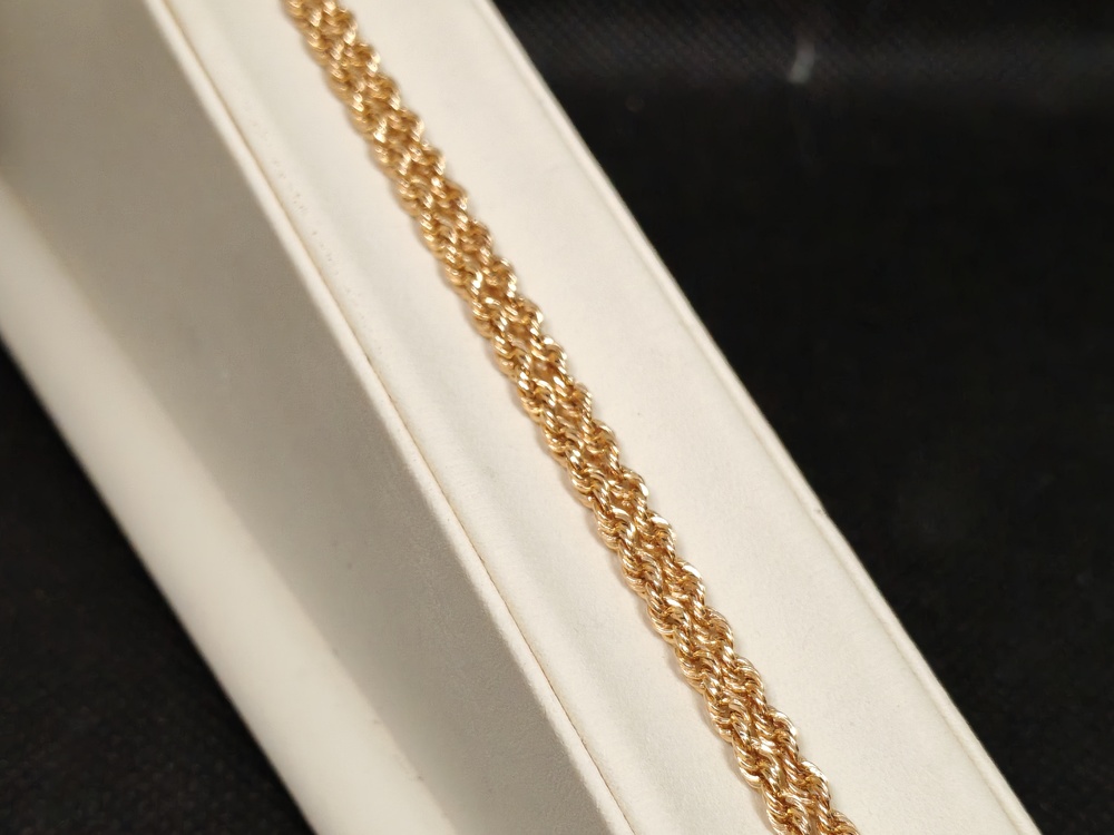 ЦЕПЬ ПУСТОТЕЛАЯ Веревка (Au 585)