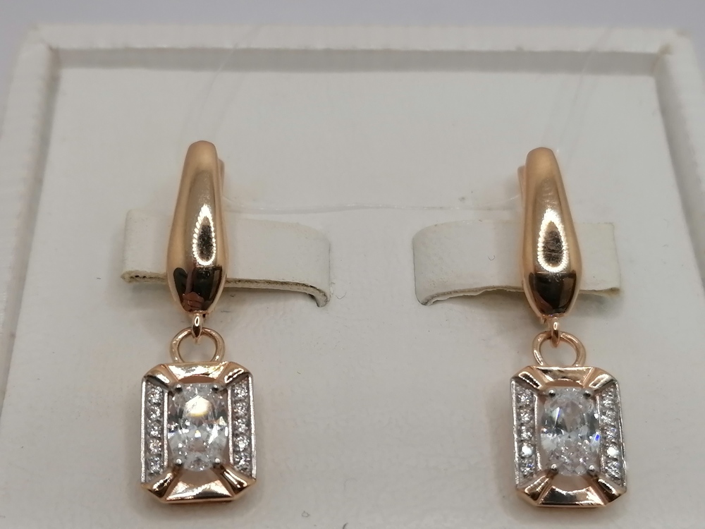 СЕРЬГИ С КАМНЯМИ (Au 585)