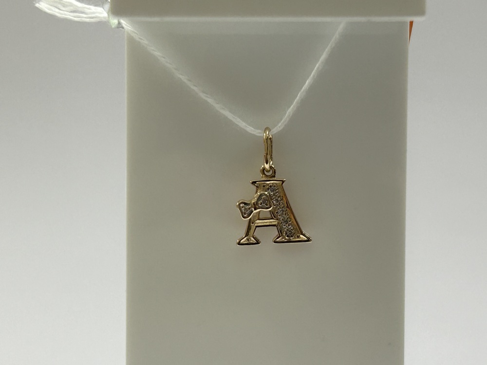 ПОДВЕСКА БУКВА А Au 585