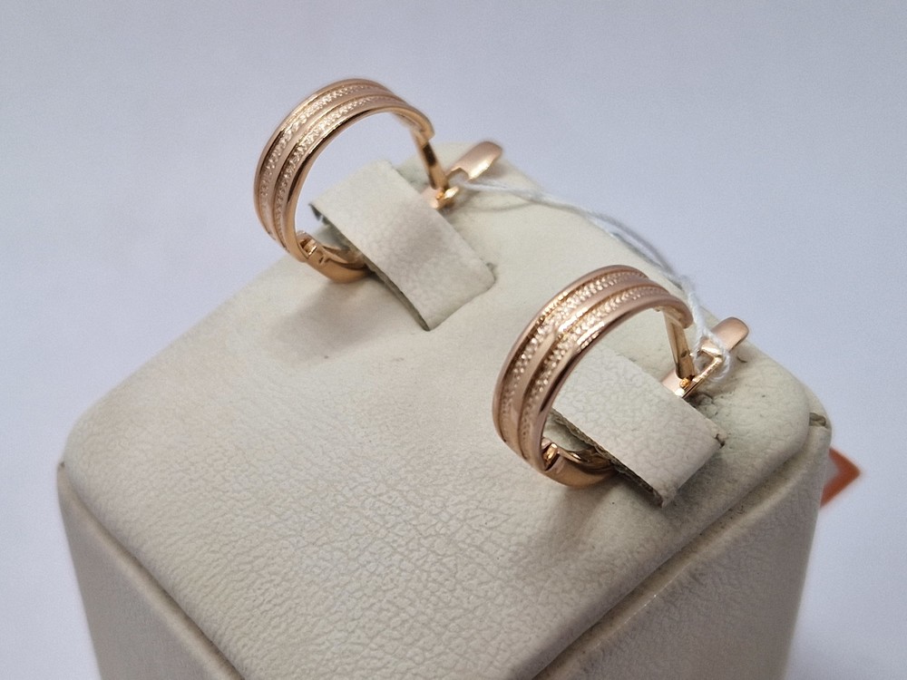 СБКМ583 СЕРЬГИ БЕЗ КАМНЯ (Au 583)