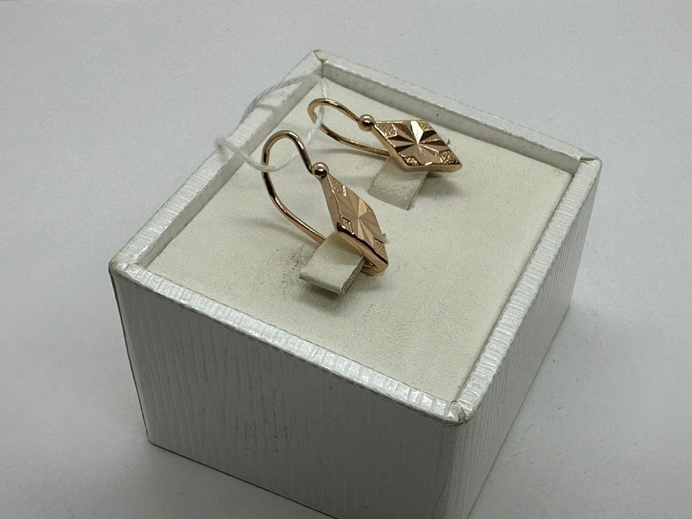 СБКМ585 СЕРЬГИ БЕЗ КАМНЯ (Au 585)