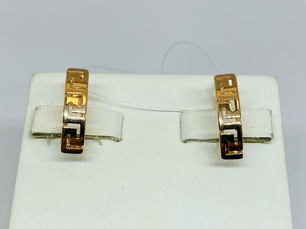 СЕРЬГИ БЕЗ КАМНЯ (Au 585)