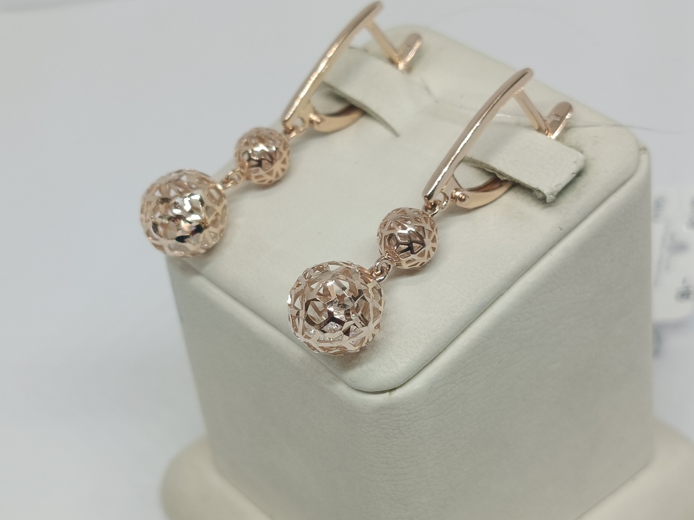 СЕРЬГИ С КАМНЯМИ (Au 585)