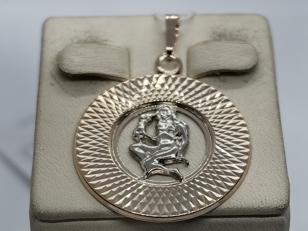КрБПАдев ПОДВЕСКА ЗНАК ЗОДИАКА ДЕВА (Au 585)