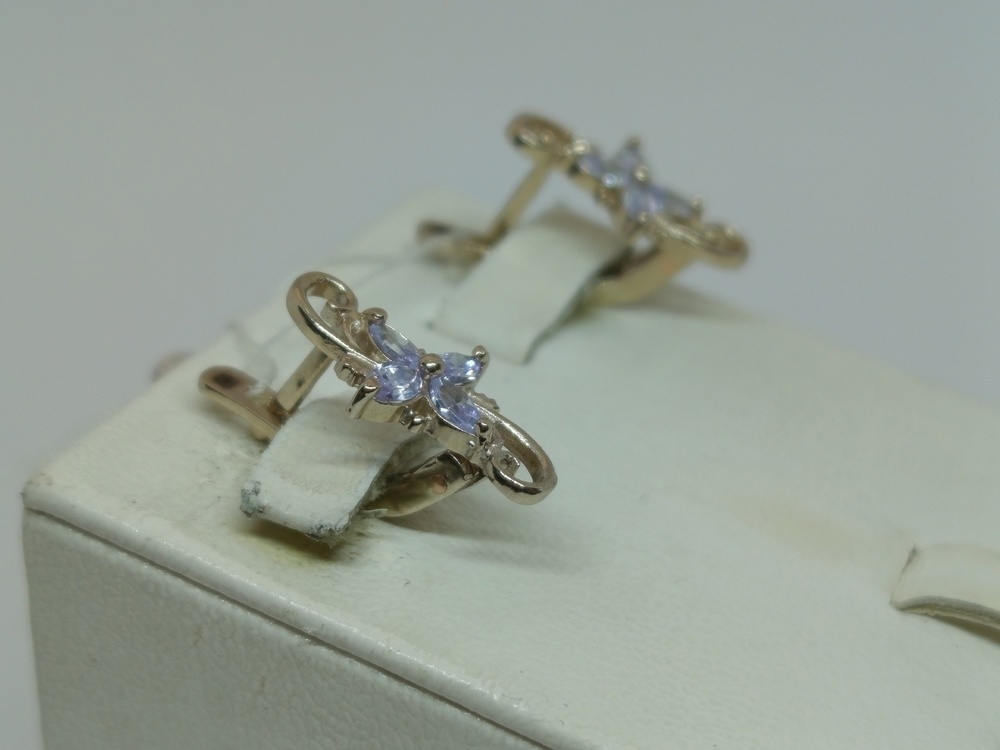 СЕРЬГИ С КАМНЯМИ (Au 585)