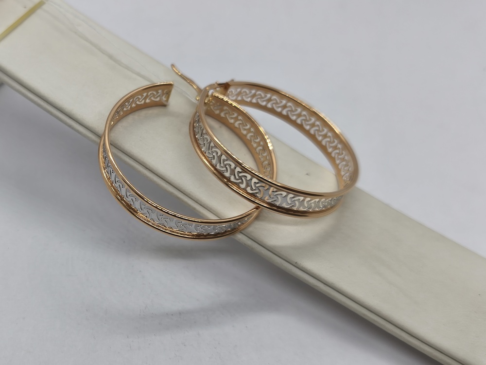 СЕРЬГИ БЕЗ КАМНЯ (Au 585)