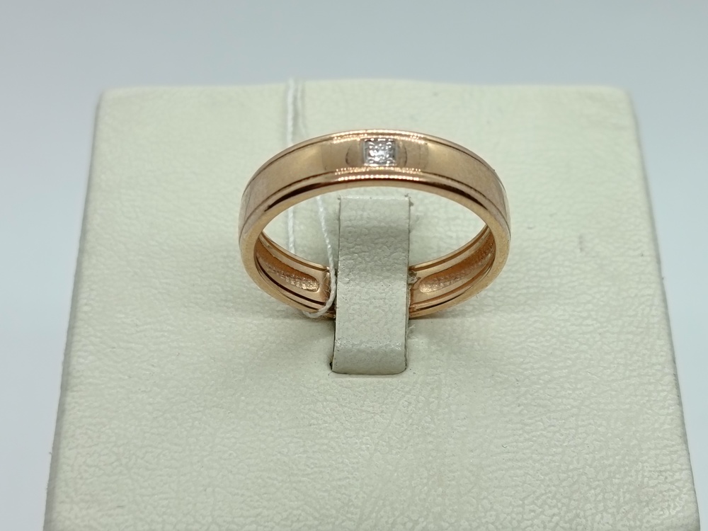 ОБРУЧАЛЬНОЕ КОЛЬЦО БРИЛЛИАНТ Au 585