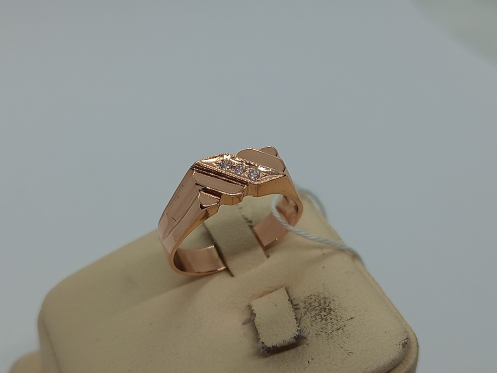 ПЕЧАТКА С КАМНЯМИ (Au 585)