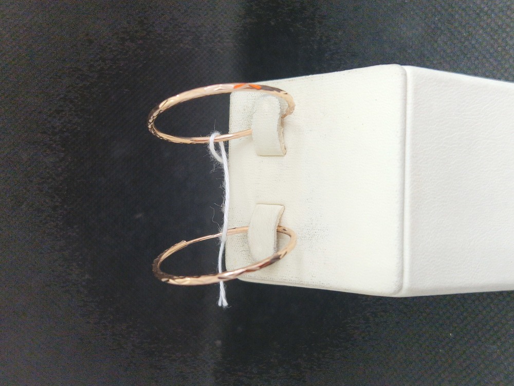 СКОН375 СЕРЬГИ КОНГО (Au 375)