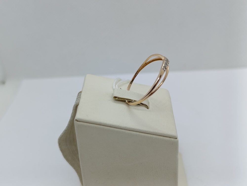 КОЛЬЦО С КАМНЯМИ (Au 585)