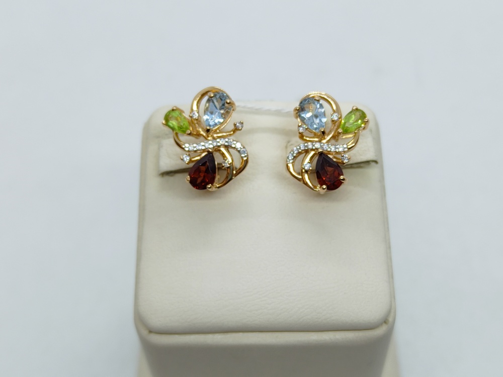 СКМИ585 СЕРЬГИ С КАМНЯМИ (Au 585) СКМИ585 СЕРЬГИ С КАМНЯМИ (Au 585)