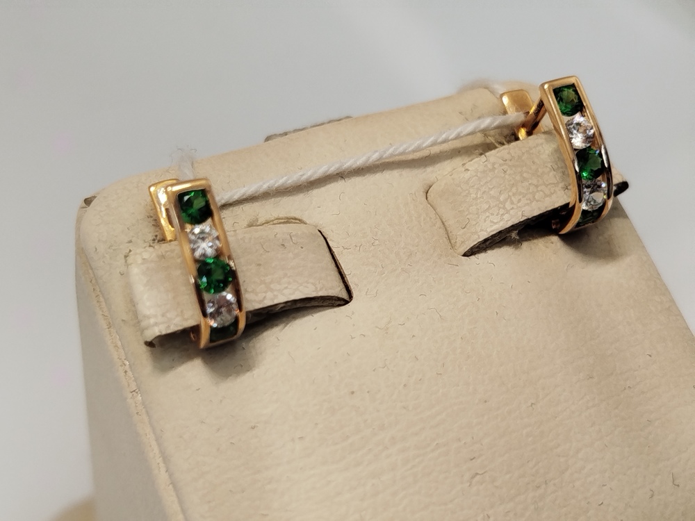 СЕРЬГИ С КАМНЯМИ (Au 585)