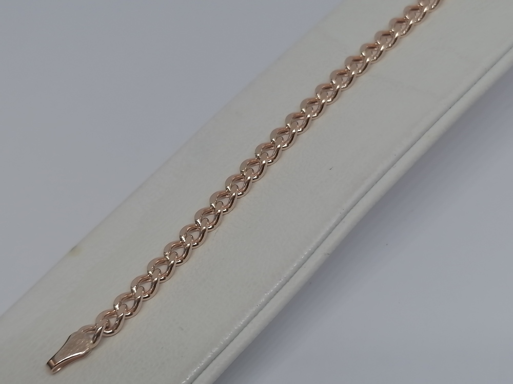 7100002П-18 БРАСЛЕТ ПУСТОТЕЛЫЙ Панцирное (Au 585)