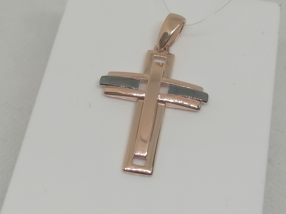 ПОДВЕСКА КРЕСТ без камня (Au 585)