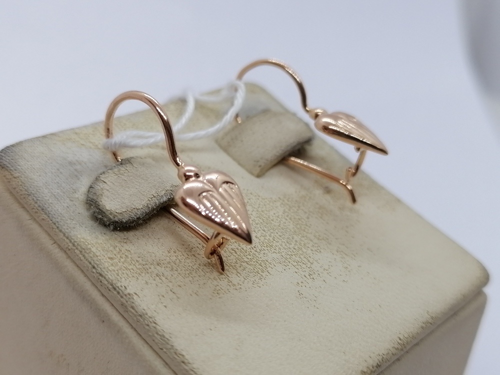 СБКМ583 СЕРЬГИ БЕЗ КАМНЯ (Au 583)