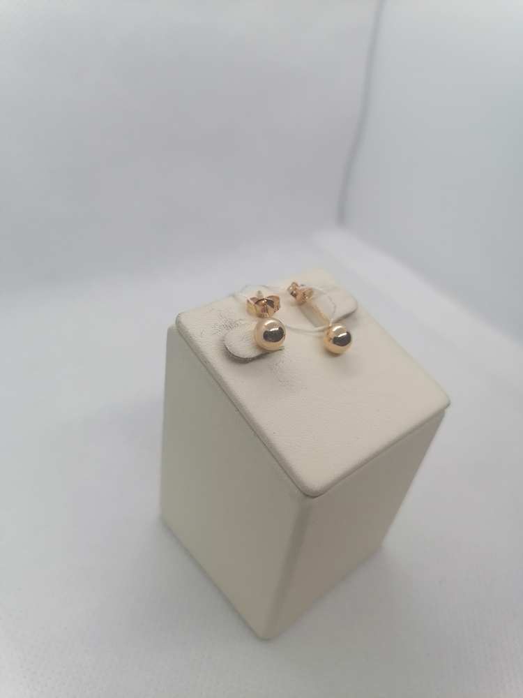 СЕРЬГИ ПУСЕТЫ без камня (Au 585)