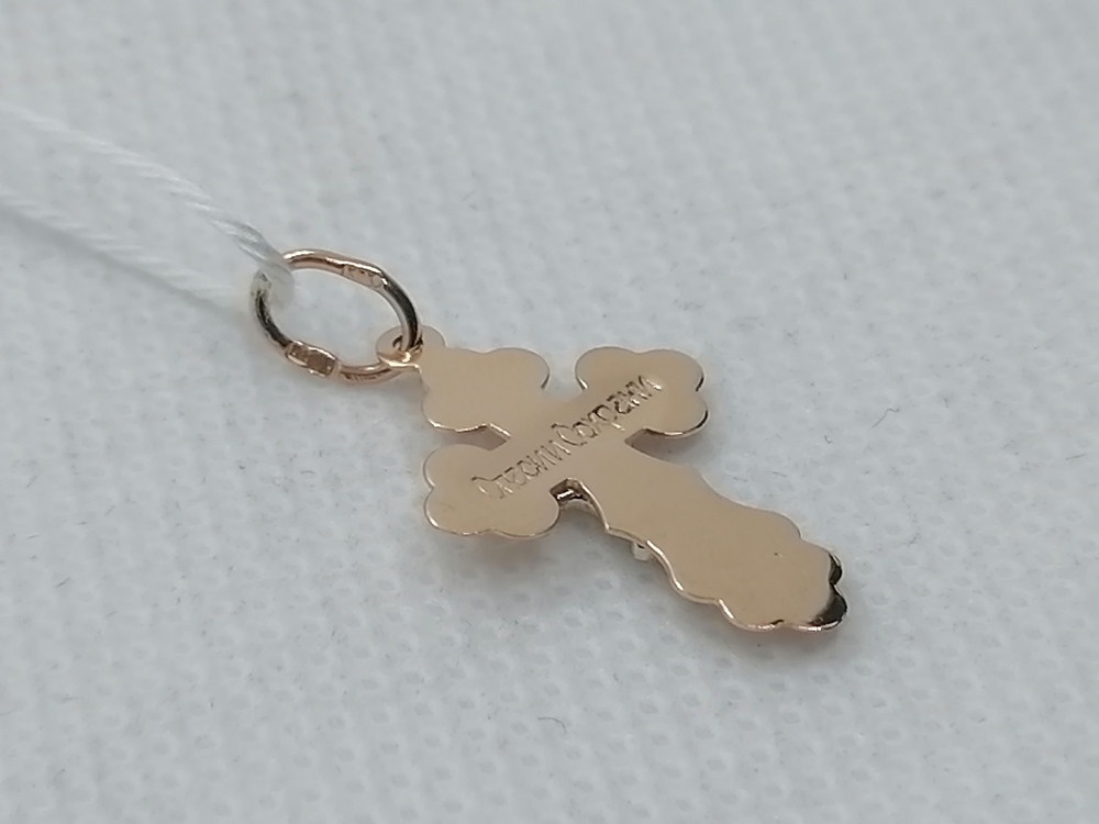 ПОДВЕСКА КРЕСТ БЕЗ КАМНЯ (Au 585)