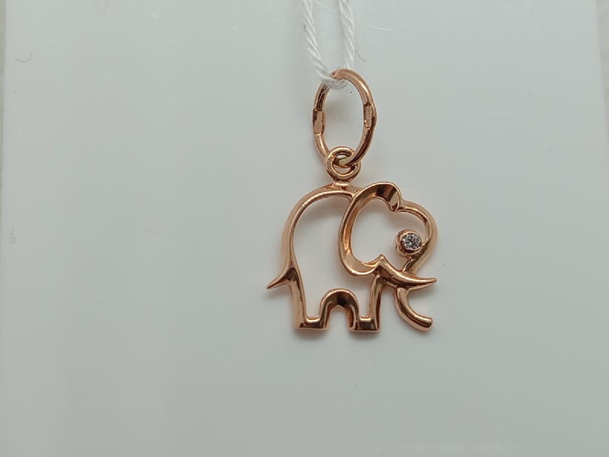 ПОДКМ585 ПОДВЕСКА С КАМНЕМ (Au 585)