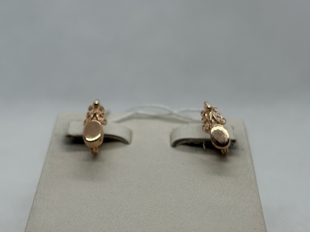 СЕРЬГИ БЕЗ КАМНЯ (Au 585)