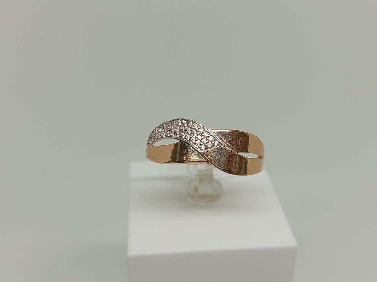 КОЛЬЦО С КАМНЯМИ (Au 585)