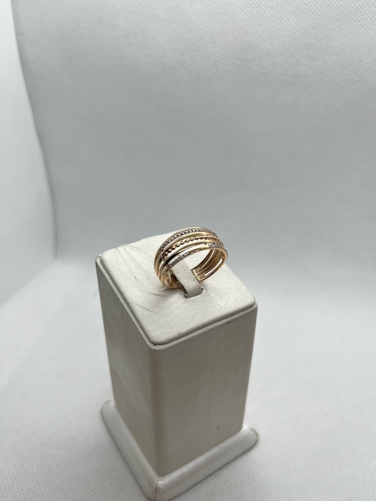 015321-1102 КОЛЬЦО С КАМНЯМИ (Au 585)