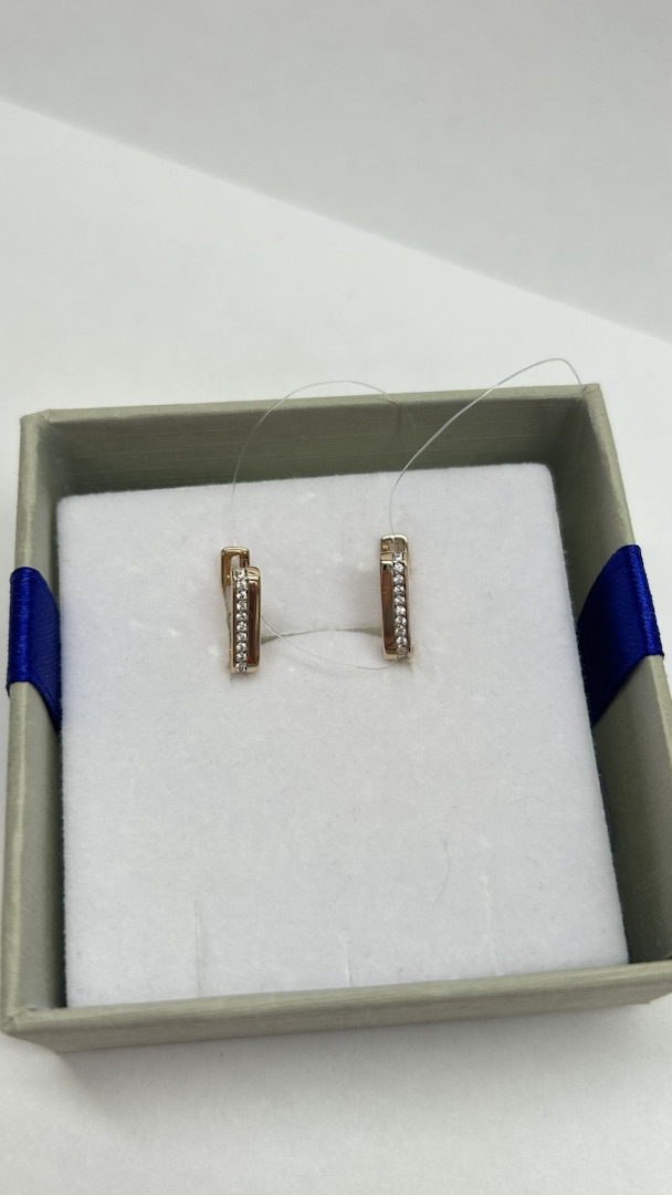 01-217507 СЕРЬГИ С КАМНЯМИ (Au 585)