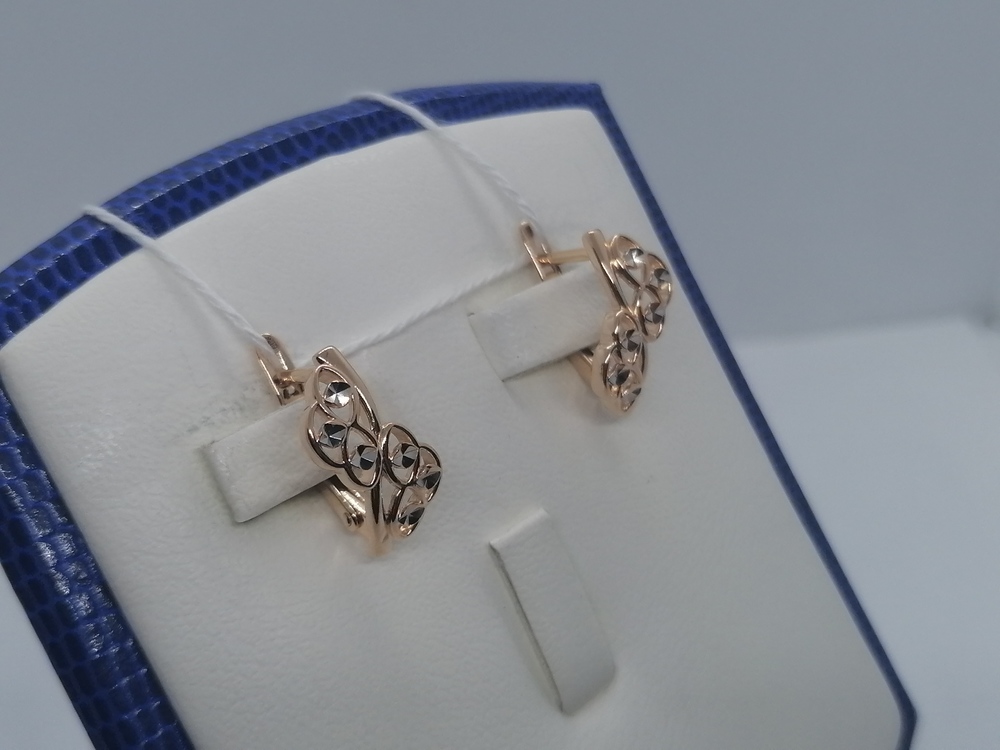 СЕРЬГИ БЕЗ КАМНЯ (Au 585)