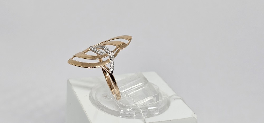 КОЛЬЦО С КАМНЯМИ (Au 585)