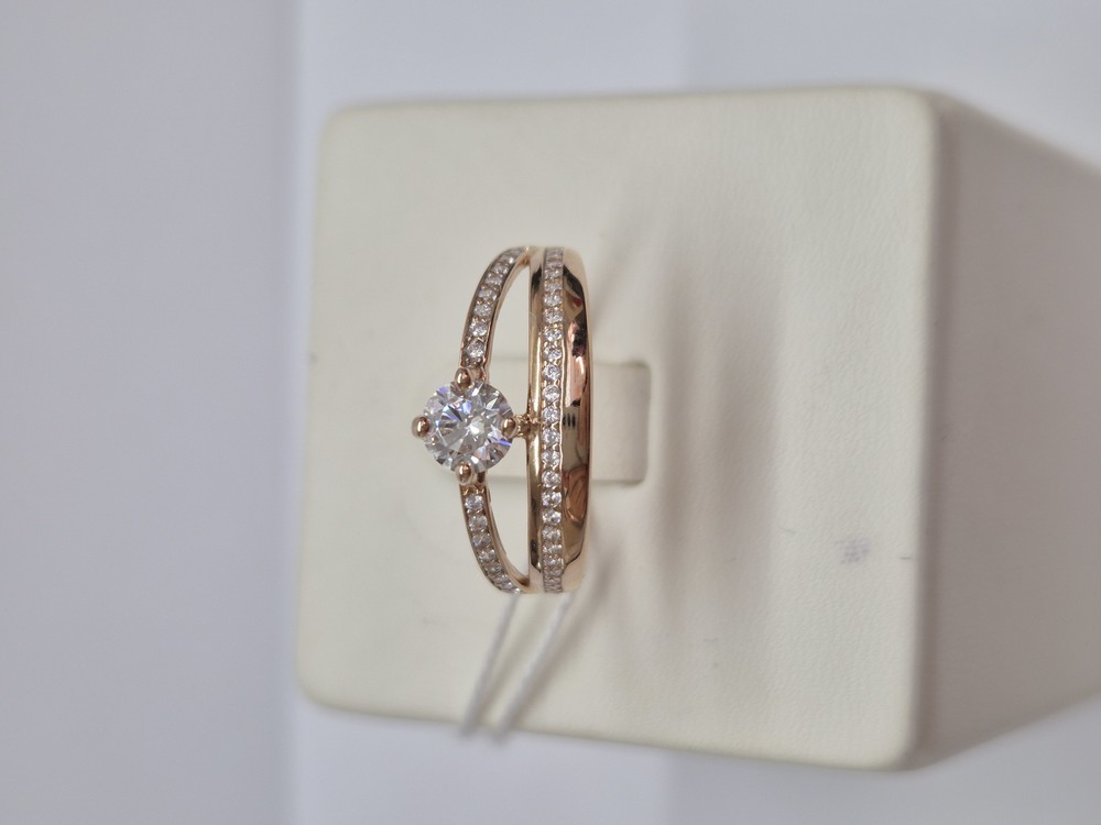 КОЛКМИ585 КОЛЬЦО С КАМНЯМИ (Au 585)