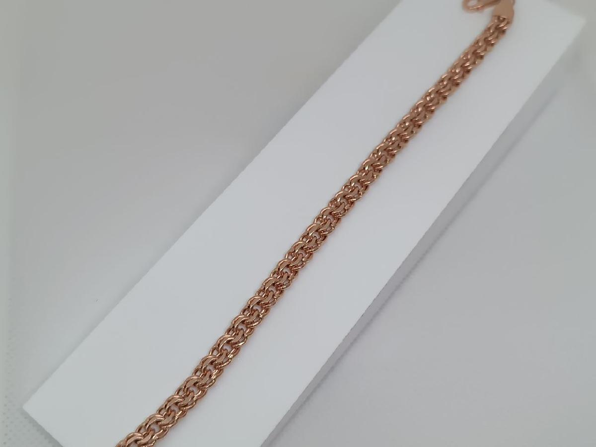 БРАСЛЕТ ПУСТОТЕЛЫЙ Бисмарк (Au 585)