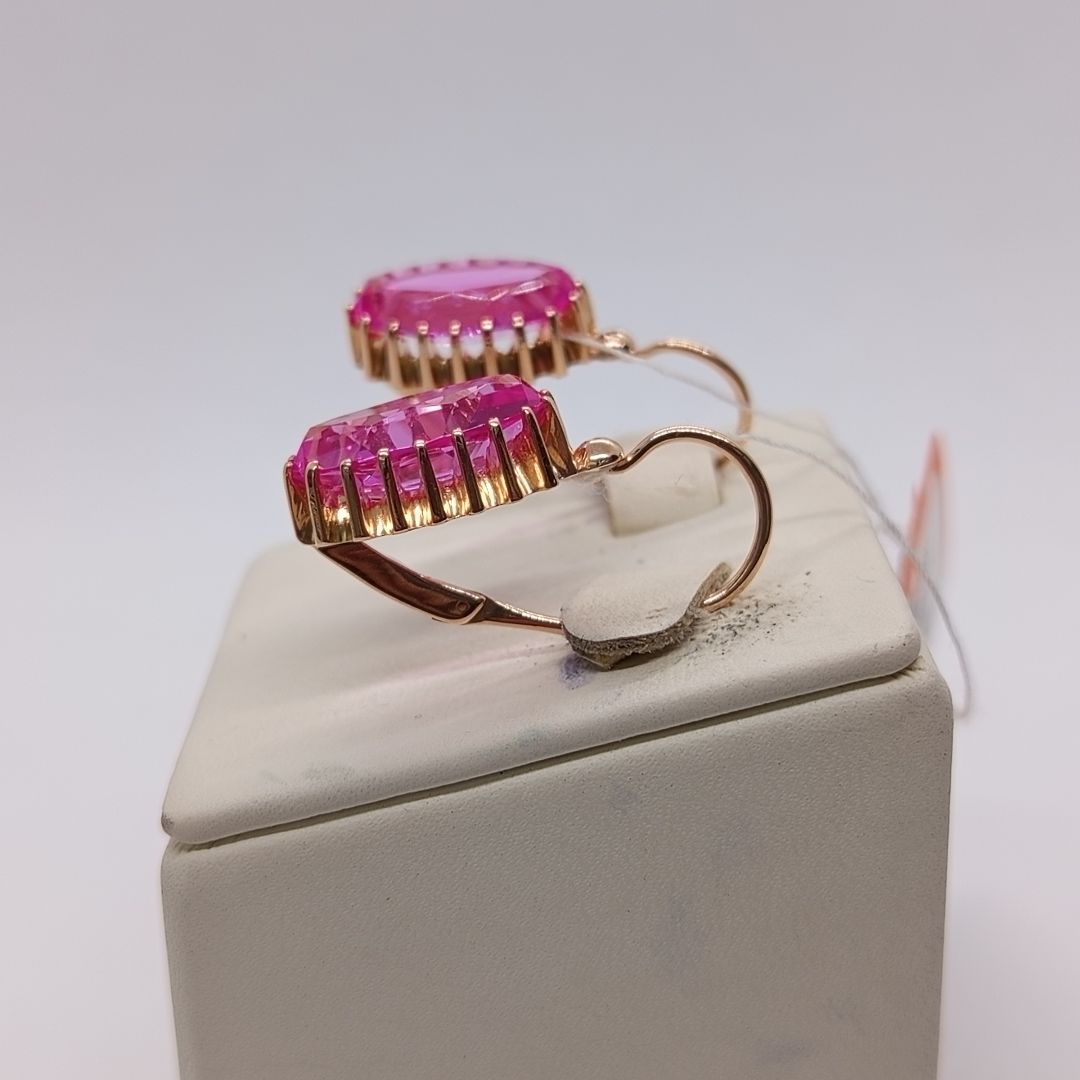 СЕРЬГИ С КАМНЕМ (Au 583)