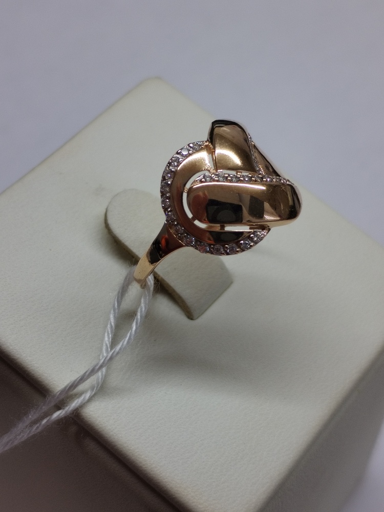 КОЛЬЦО С КАМНЯМИ (Au 585)