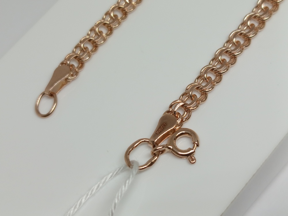 БЛБ585 БРАСЛЕТ ПОЛНОВЕСНЫЙ Бисмарк (Au 585)