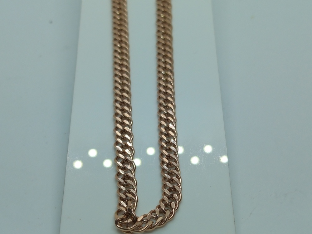 ЦЕПЬ ПУСТОТЕЛАЯ Ромб двойной (Au 585)