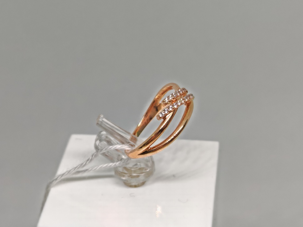 КОЛЬЦО С КАМНЯМИ (Au 585)