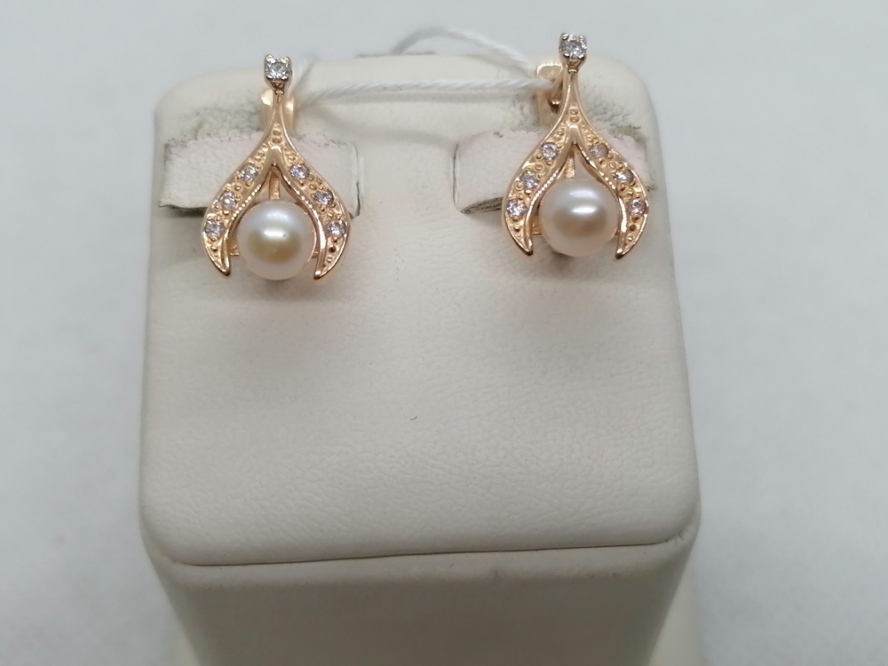 СЕРЬГИ С КАМНЯМИ (Au 585)