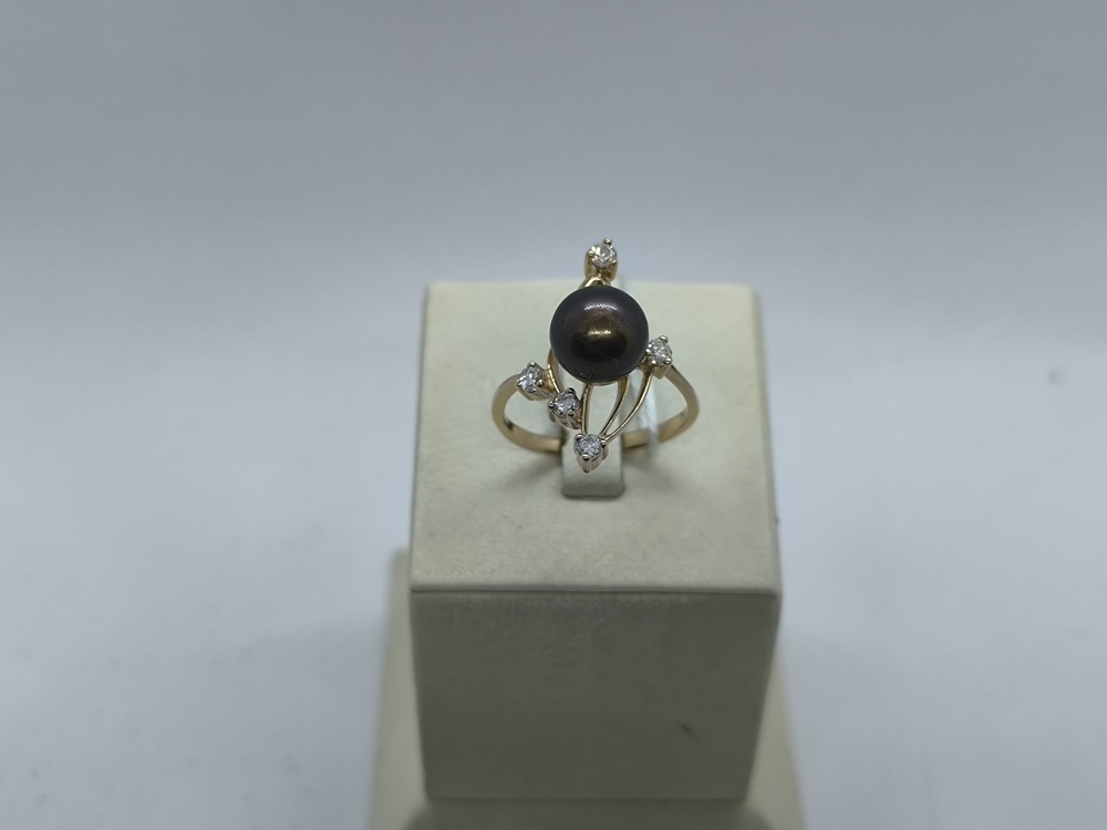 КОЛЬЦО С КАМНЯМИ (Au 585)