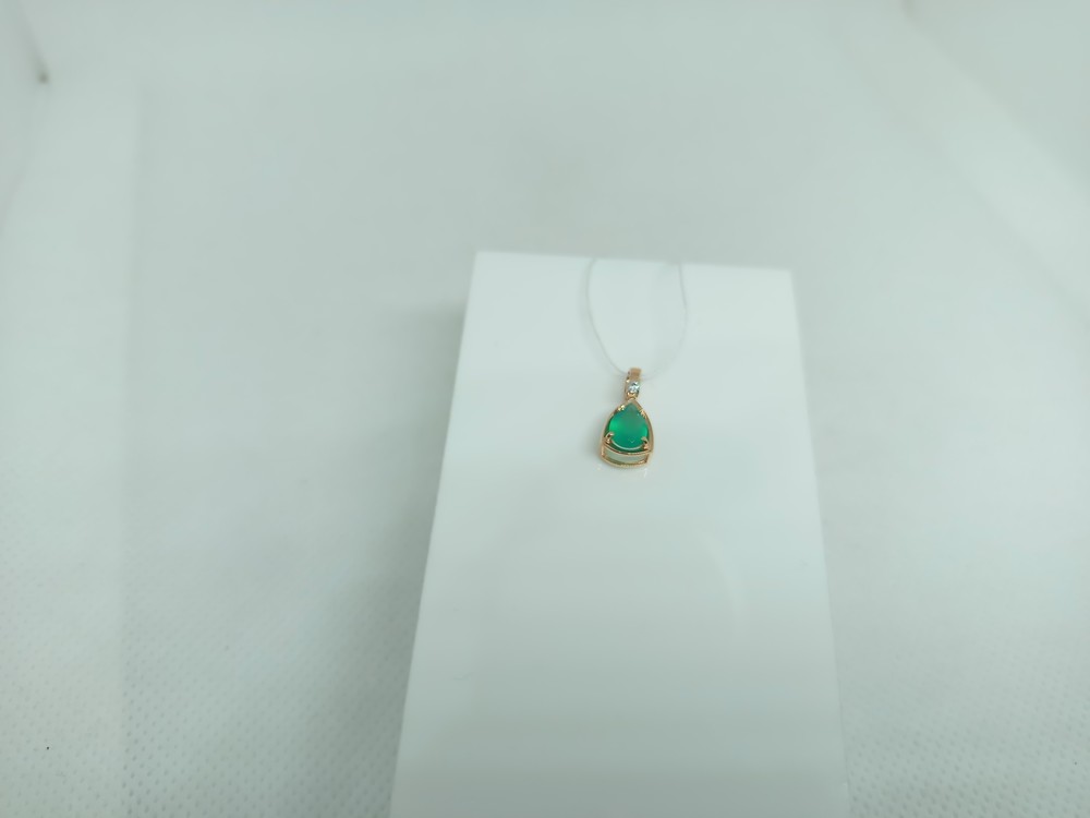 ПОДКМИ585 ПОДВЕСКА С КАМНЯМИ (Au 585)