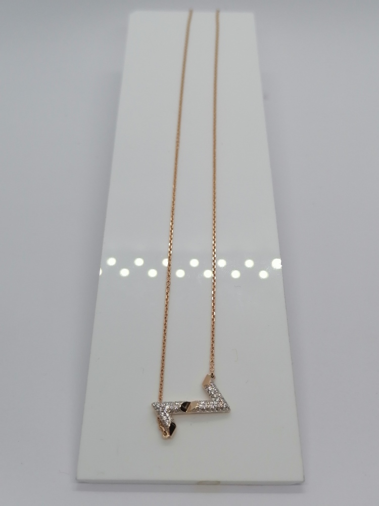 КОЛЬЕ С КАМНЯМИ Au 585