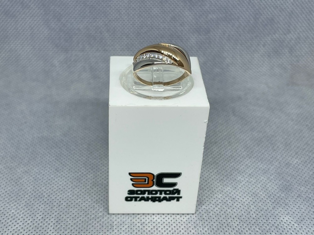 КОЛЬЦО С КАМНЯМИ (Au 585)